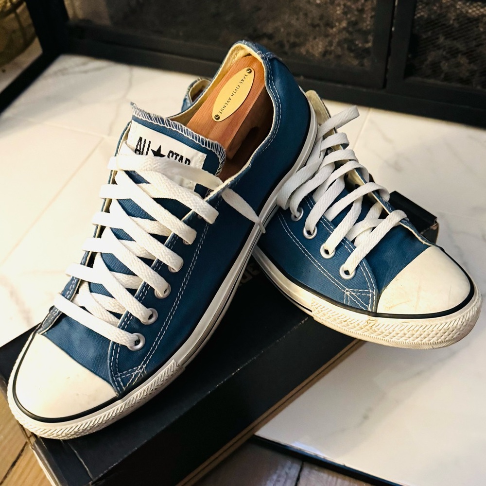 Converse Navy and White Sneakers